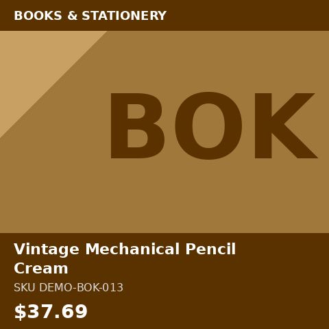 [DEMO-BOK-013] Vintage Mechanical Pencil Cream