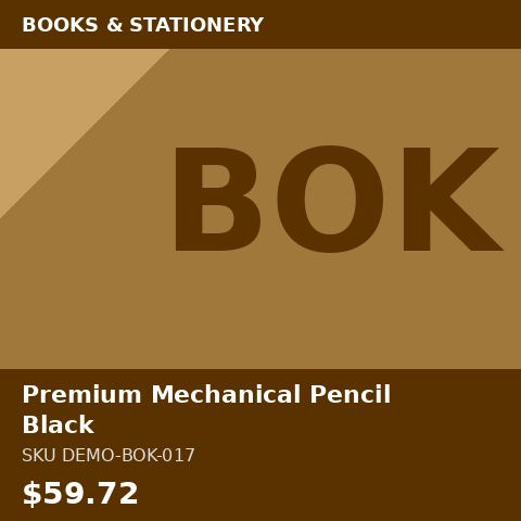 [DEMO-BOK-017] Premium Mechanical Pencil Black