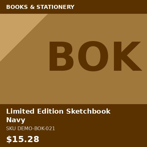 [DEMO-BOK-021] Limited Edition Sketchbook Navy