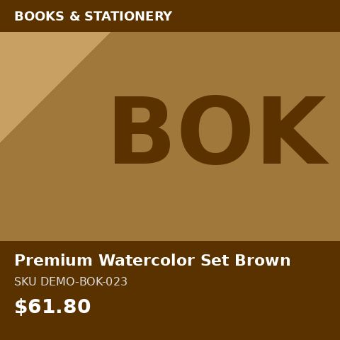 Premium Watercolor Set Brown
