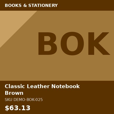 Classic Leather Notebook Brown