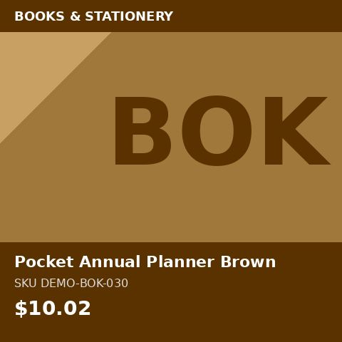 Pocket Annual Planner Brown