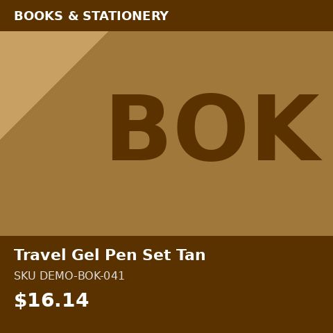 Travel Gel Pen Set Tan