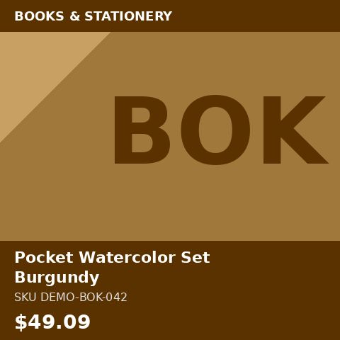 Pocket Watercolor Set Burgundy