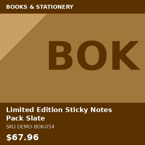 Limited Edition Sticky Notes Pack Slate