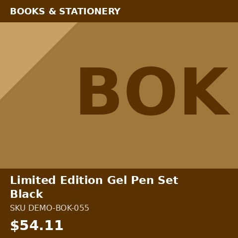Limited Edition Gel Pen Set Black