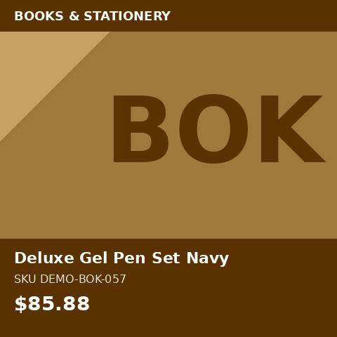 [DEMO-BOK-057] Deluxe Gel Pen Set Navy