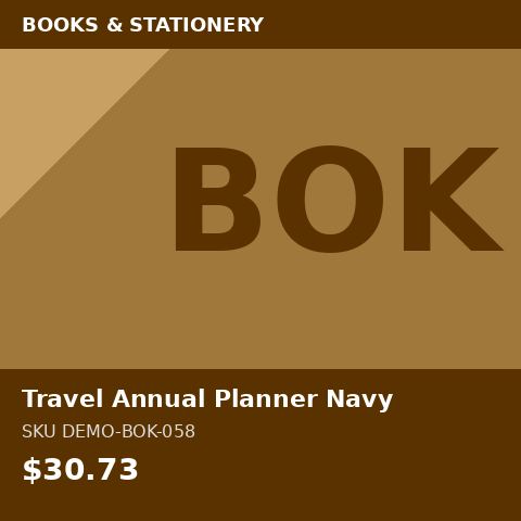 Travel Annual Planner Navy