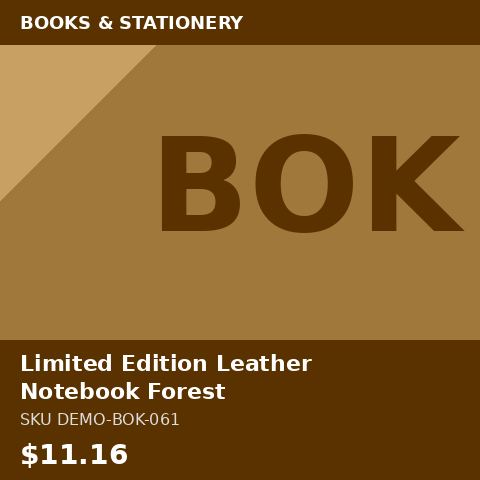 Limited Edition Leather Notebook Forest