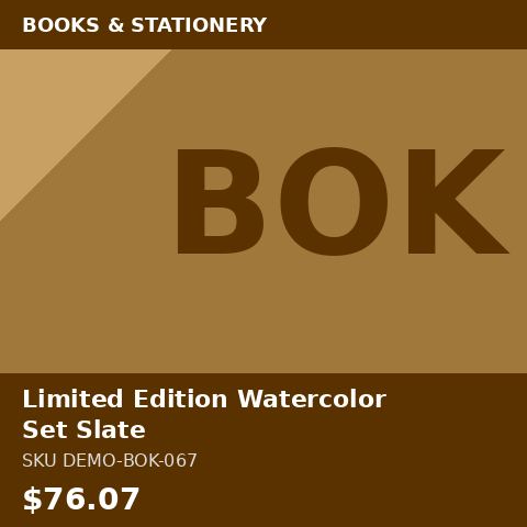 Limited Edition Watercolor Set Slate