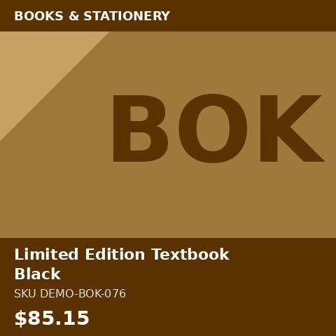 Limited Edition Textbook Black