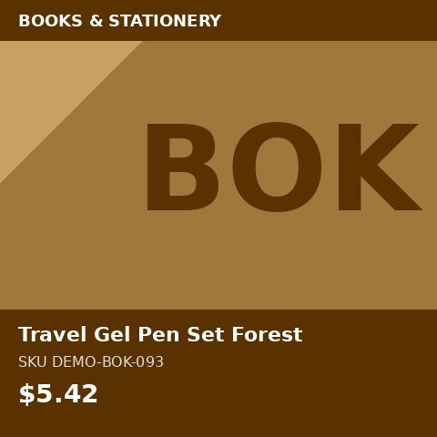 Travel Gel Pen Set Forest