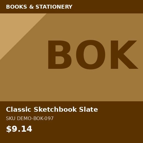 [DEMO-BOK-097] Classic Sketchbook Slate