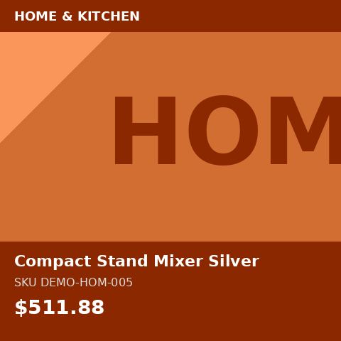 [DEMO-HOM-005] Compact Stand Mixer Silver
