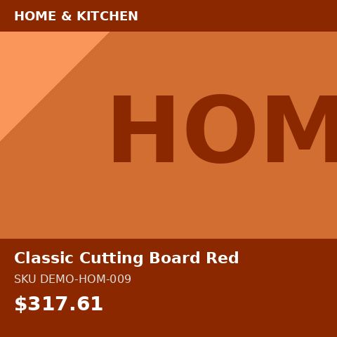 [DEMO-HOM-009] Classic Cutting Board Red