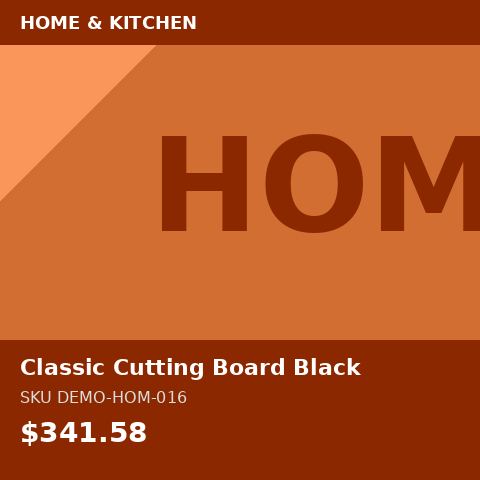 [DEMO-HOM-016] Classic Cutting Board Black