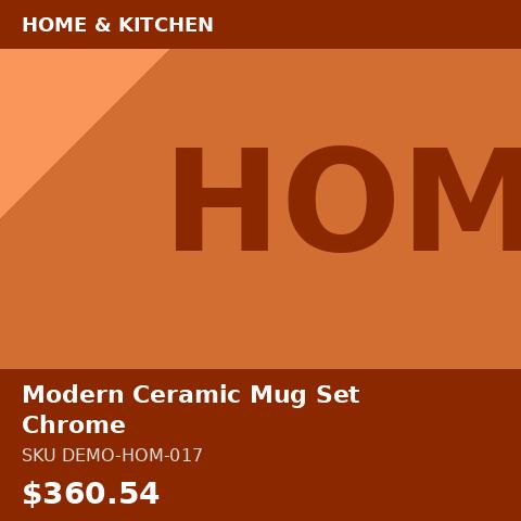 [DEMO-HOM-017] Modern Ceramic Mug Set Chrome