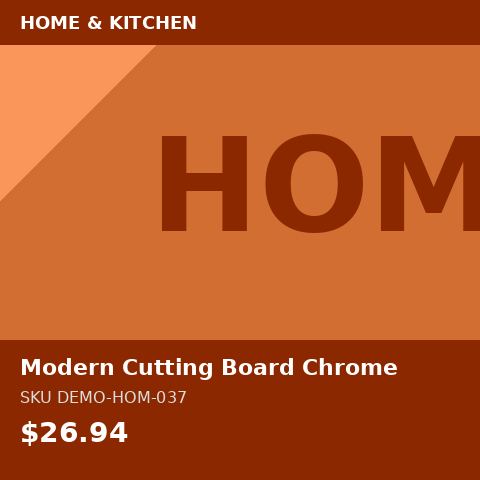 [DEMO-HOM-037] Modern Cutting Board Chrome