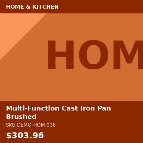 Multi-Function Cast Iron Pan Brushed