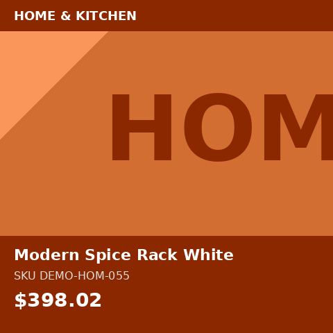 [DEMO-HOM-055] Modern Spice Rack White