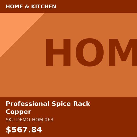 Professional Spice Rack Copper