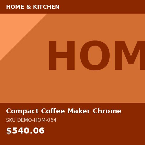 Compact Coffee Maker Chrome