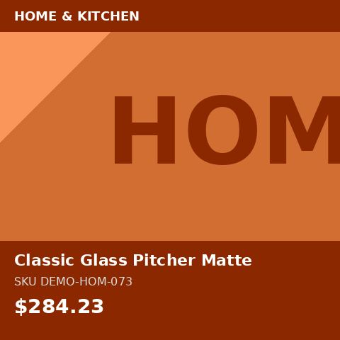 [DEMO-HOM-073] Classic Glass Pitcher Matte