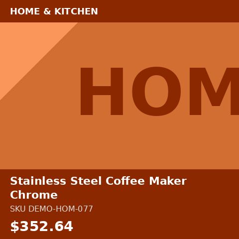 Stainless Steel Coffee Maker Chrome
