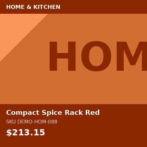 Compact Spice Rack Red