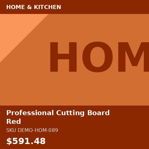 [DEMO-HOM-089] Professional Cutting Board Red