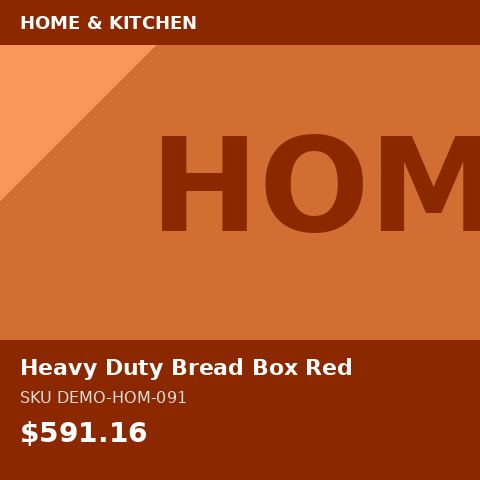 [DEMO-HOM-091] Heavy Duty Bread Box Red