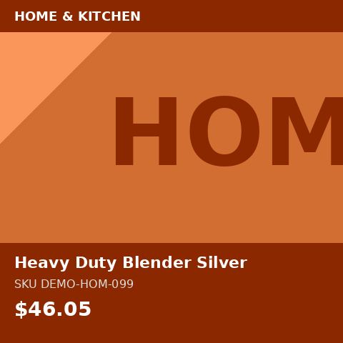 [DEMO-HOM-099] Heavy Duty Blender Silver