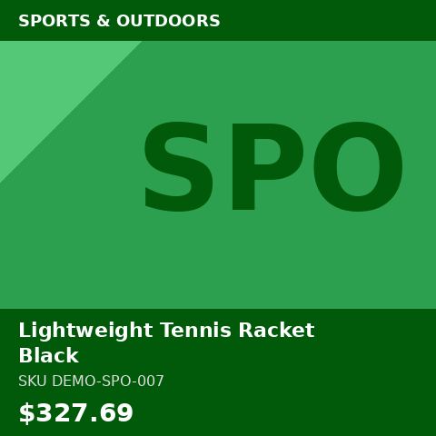 Lightweight Tennis Racket Black