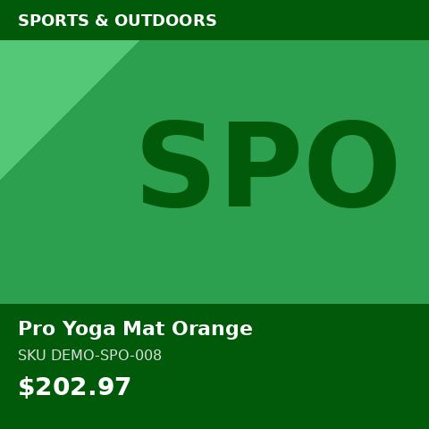 [DEMO-SPO-008] Pro Yoga Mat Orange