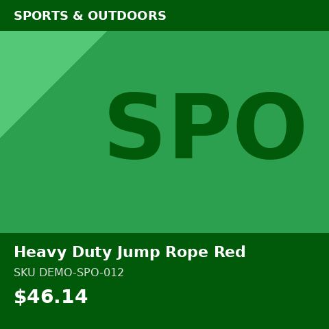 [DEMO-SPO-012] Heavy Duty Jump Rope Red