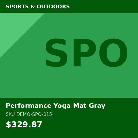 [DEMO-SPO-015] Performance Yoga Mat Gray