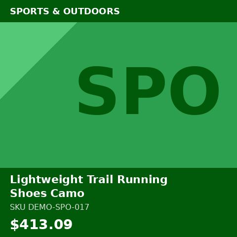 [DEMO-SPO-017] Lightweight Trail Running Shoes Camo