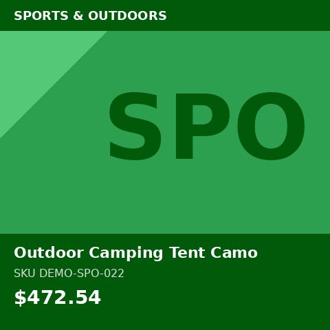 Outdoor Camping Tent Camo
