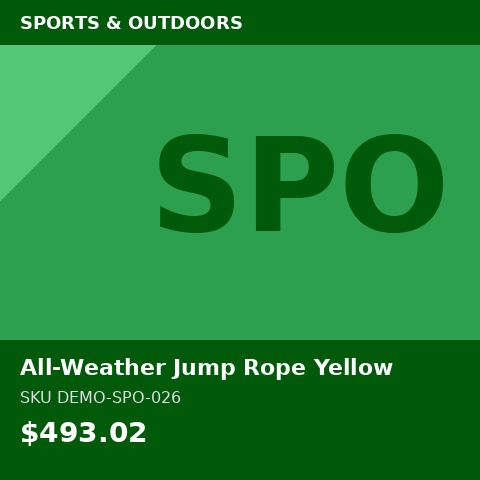 All-Weather Jump Rope Yellow
