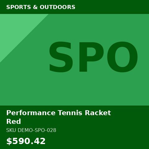 Performance Tennis Racket Red