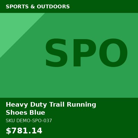 Heavy Duty Trail Running Shoes Blue