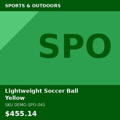 Lightweight Soccer Ball Yellow