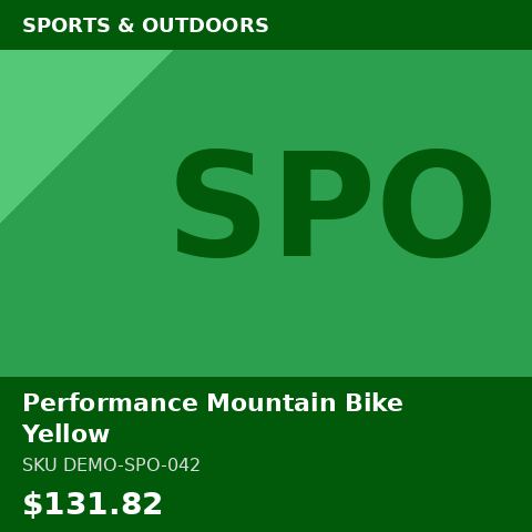 Performance Mountain Bike Yellow