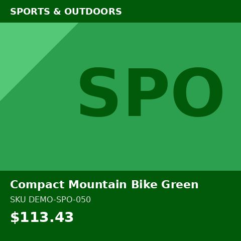 Compact Mountain Bike Green