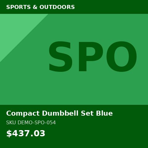 Compact Dumbbell Set Blue