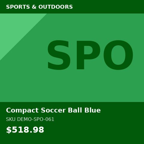Compact Soccer Ball Blue