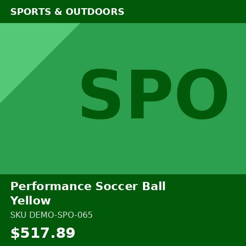 Performance Soccer Ball Yellow