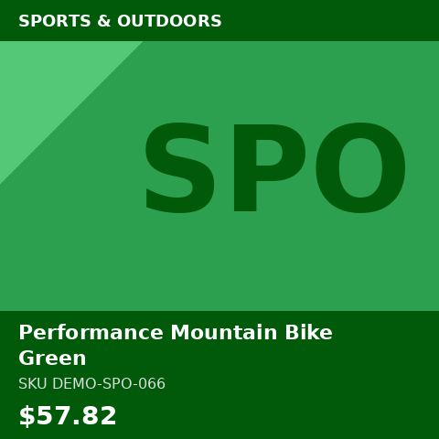 Performance Mountain Bike Green