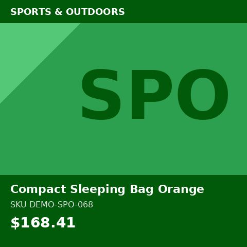 Compact Sleeping Bag Orange