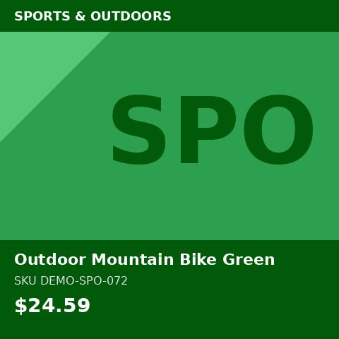 Outdoor Mountain Bike Green
